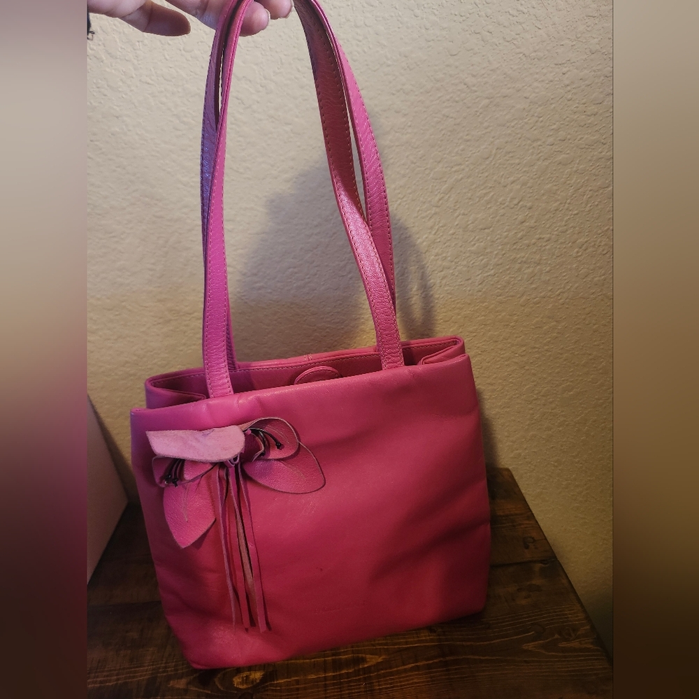 Paola masi pink leather purse
